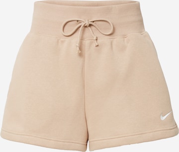 Nike Sportswear Панталон в бежово: отпред