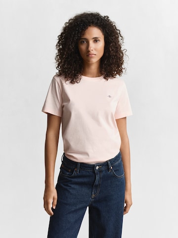 GANT Футболка в Ярко-розовый: спереди