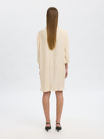 SELECTED FEMME Shirt dress 'SLFELMA' in Beige