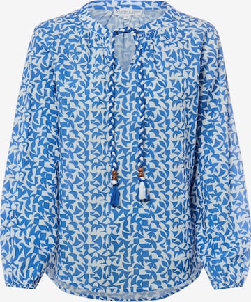 Marie Lund Bluse in Blau: Vorderseite
