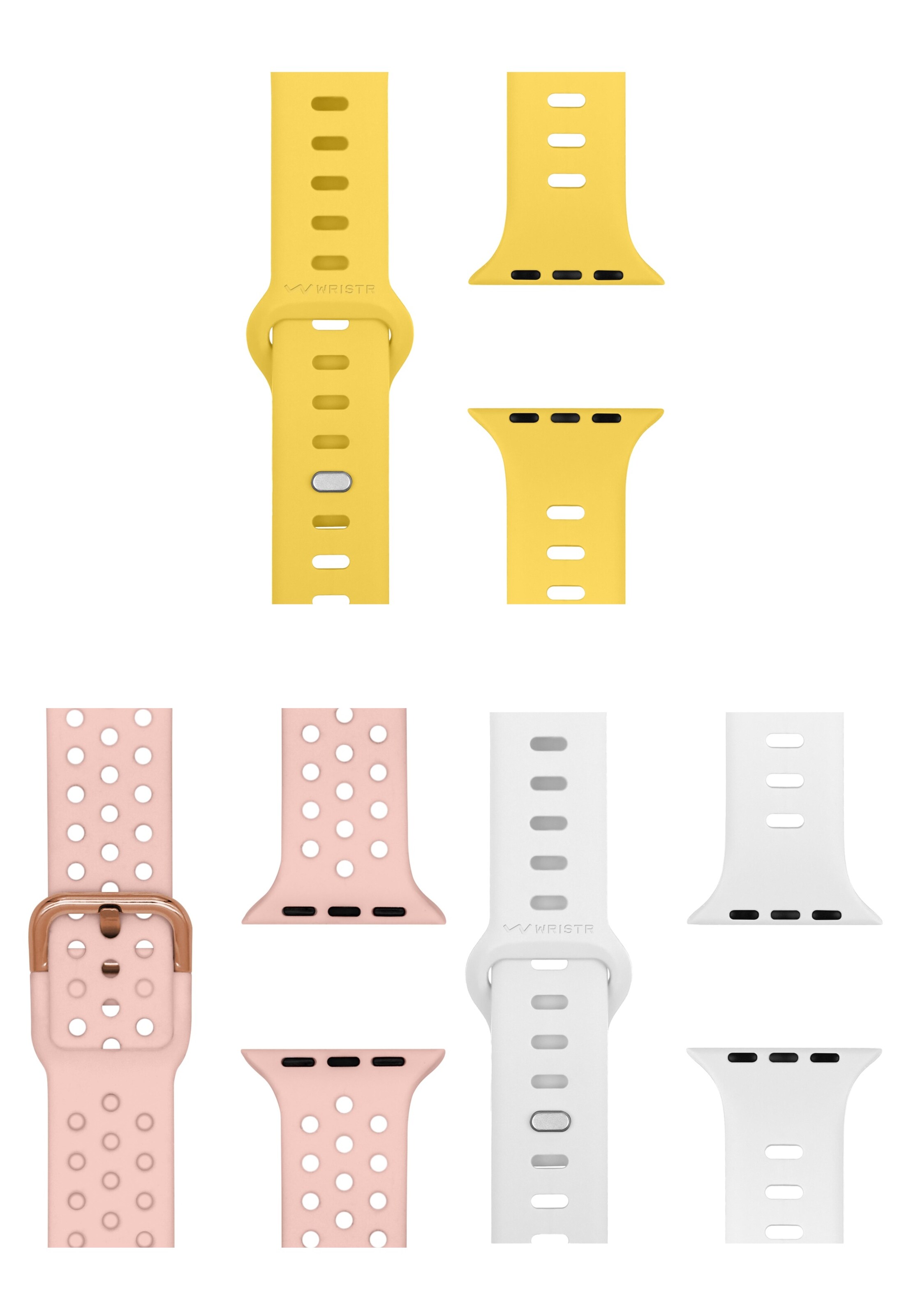WRISTR Smartwatch-Armband 'Nova-Mento' in One Size in gelb / rosa / weiß, Produktansicht