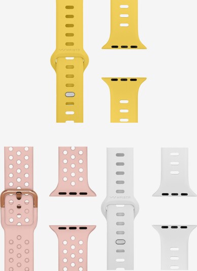 WRISTR Smartwatch-Armband 'Nova-Mento' in One Size in gelb / rosa / weiß, Produktansicht