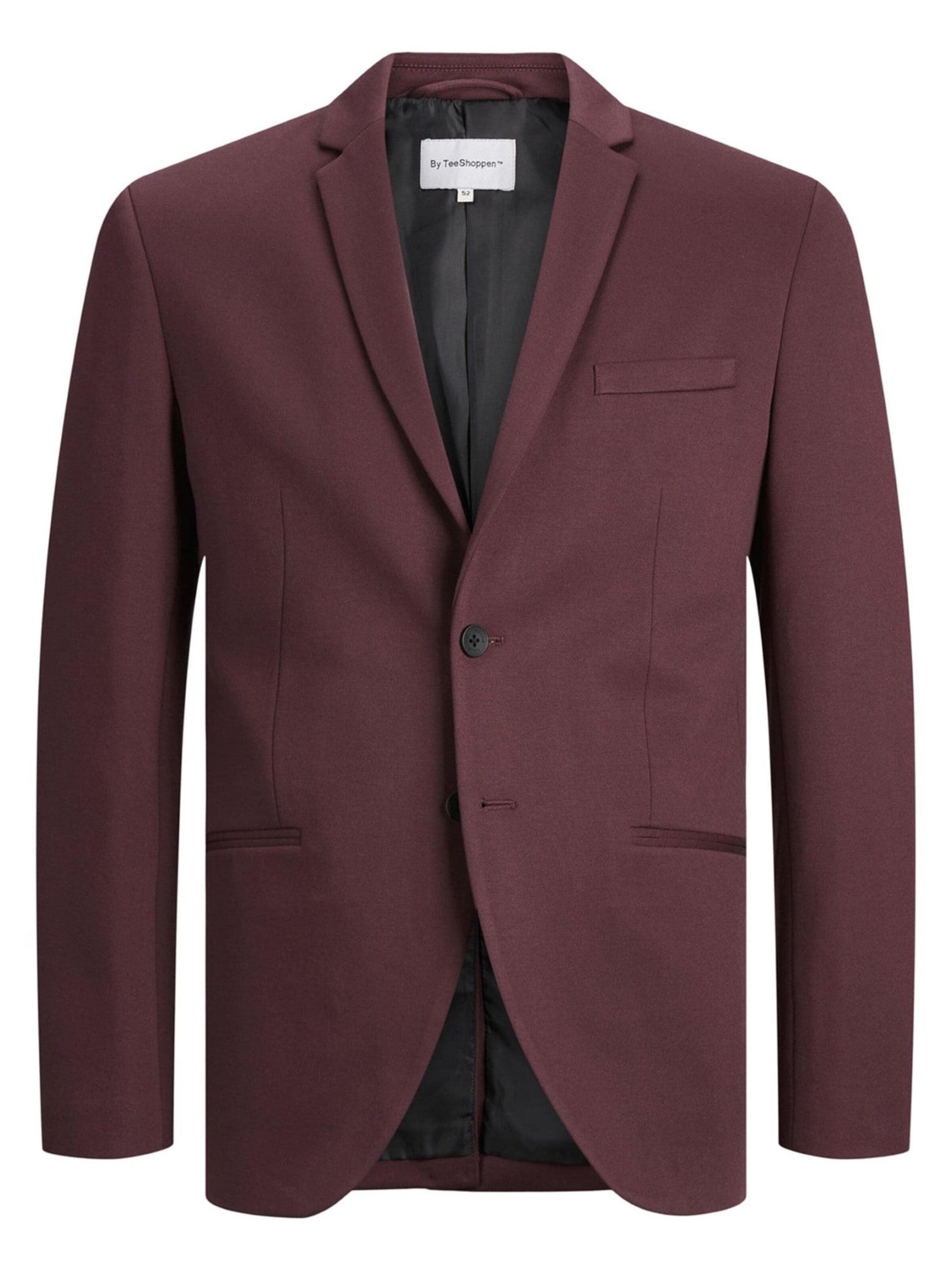 TEESHOPPEN Slim fit Suit Jacket in Purple: front