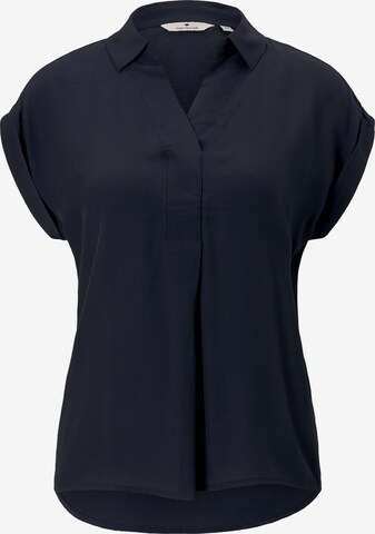 TOM TAILOR - Blusa en azul: frente