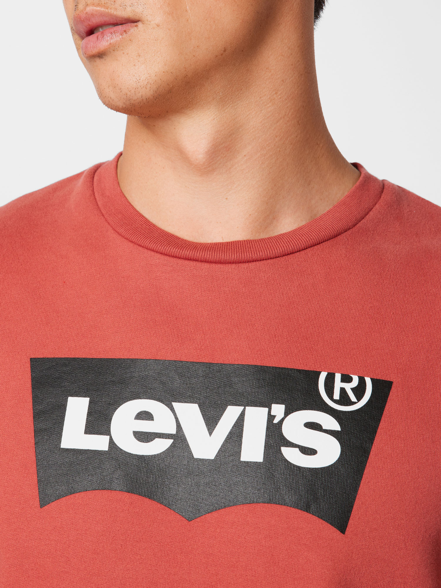 Sweat-shirt LEVIS en Rouge Pastel 