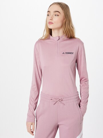 ADIDAS TERREX Funktionsshirt in Lila: predná strana