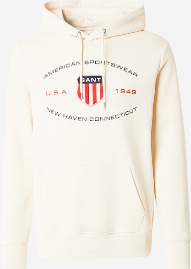 GANT Sweater majica u svijetlobež / mornarsko plava / svijetlosiva / crvena, Pregled proizvoda