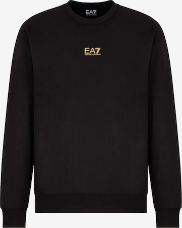 Sweat-shirt EA7 Emporio Armani en noir : devant