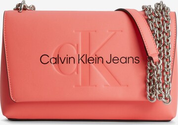 Calvin Klein Jeans Schoudertas in Rood: voorkant