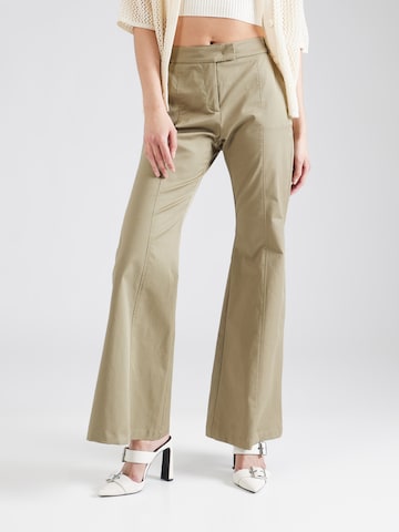 MAX&Co. Flared Trousers 'NICE' in Green: front