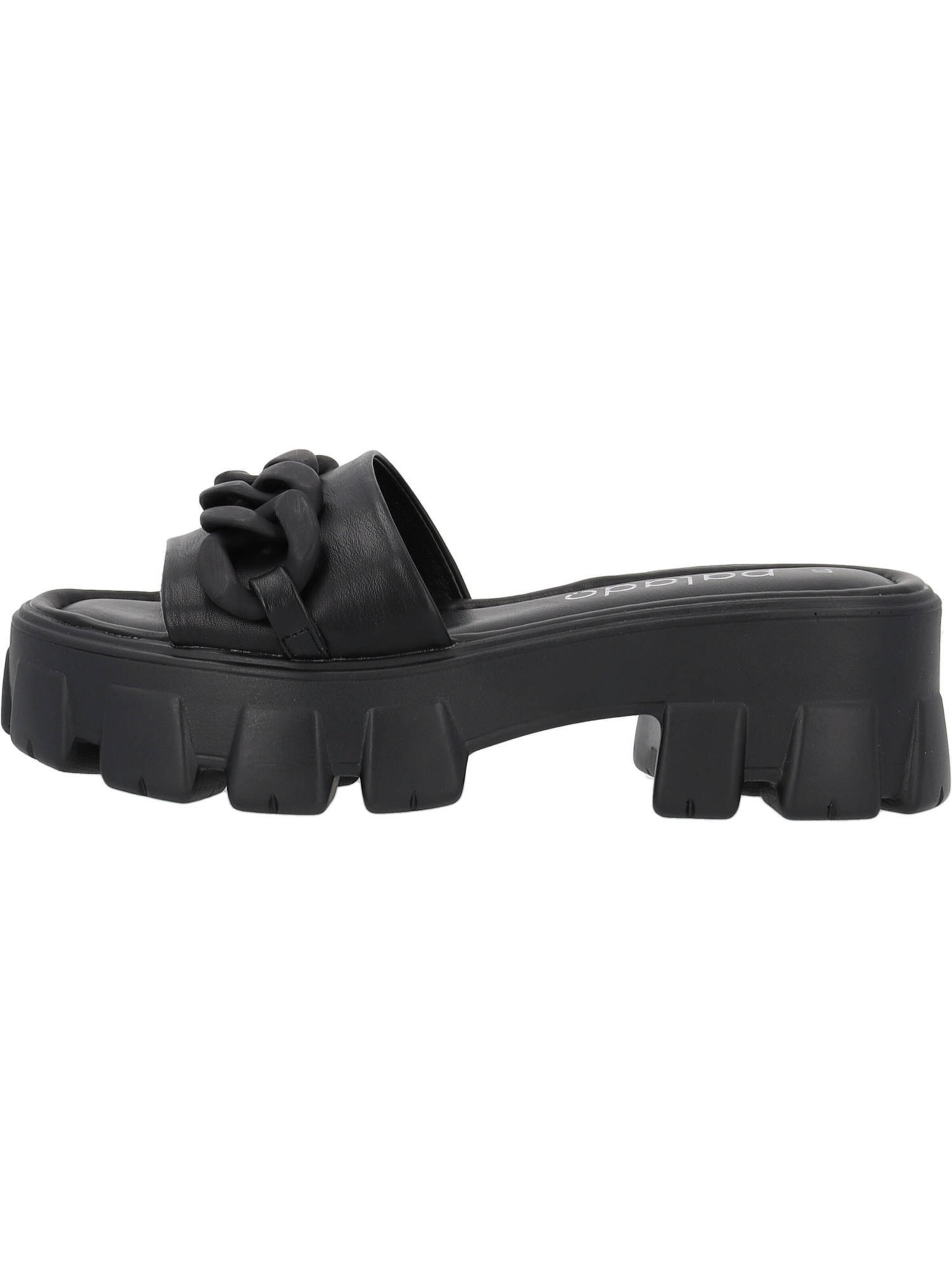 Palado Muiltjes 'Graqi' in Zwart: voorkant