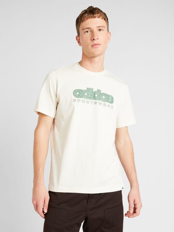 ADIDAS SPORTSWEAR - Camisa funcionais em branco: frente