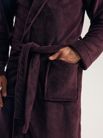 Henderson Bathrobe short 'INCOME' in Brown