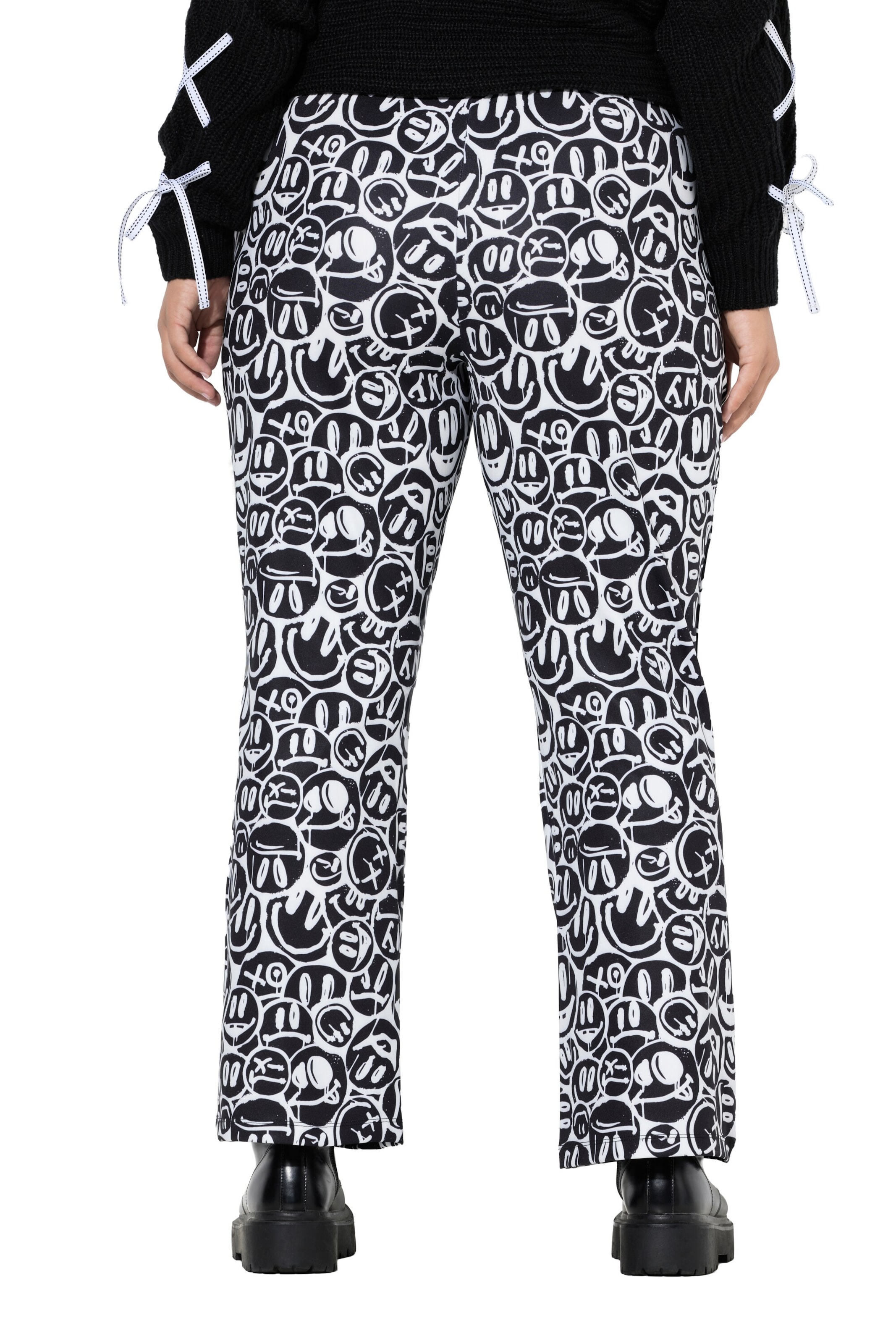 Angel of Style Flared Broek in Zwart