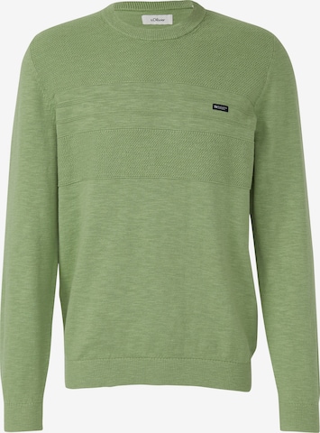 s.Oliver Pullover in Grün: Vorderseite