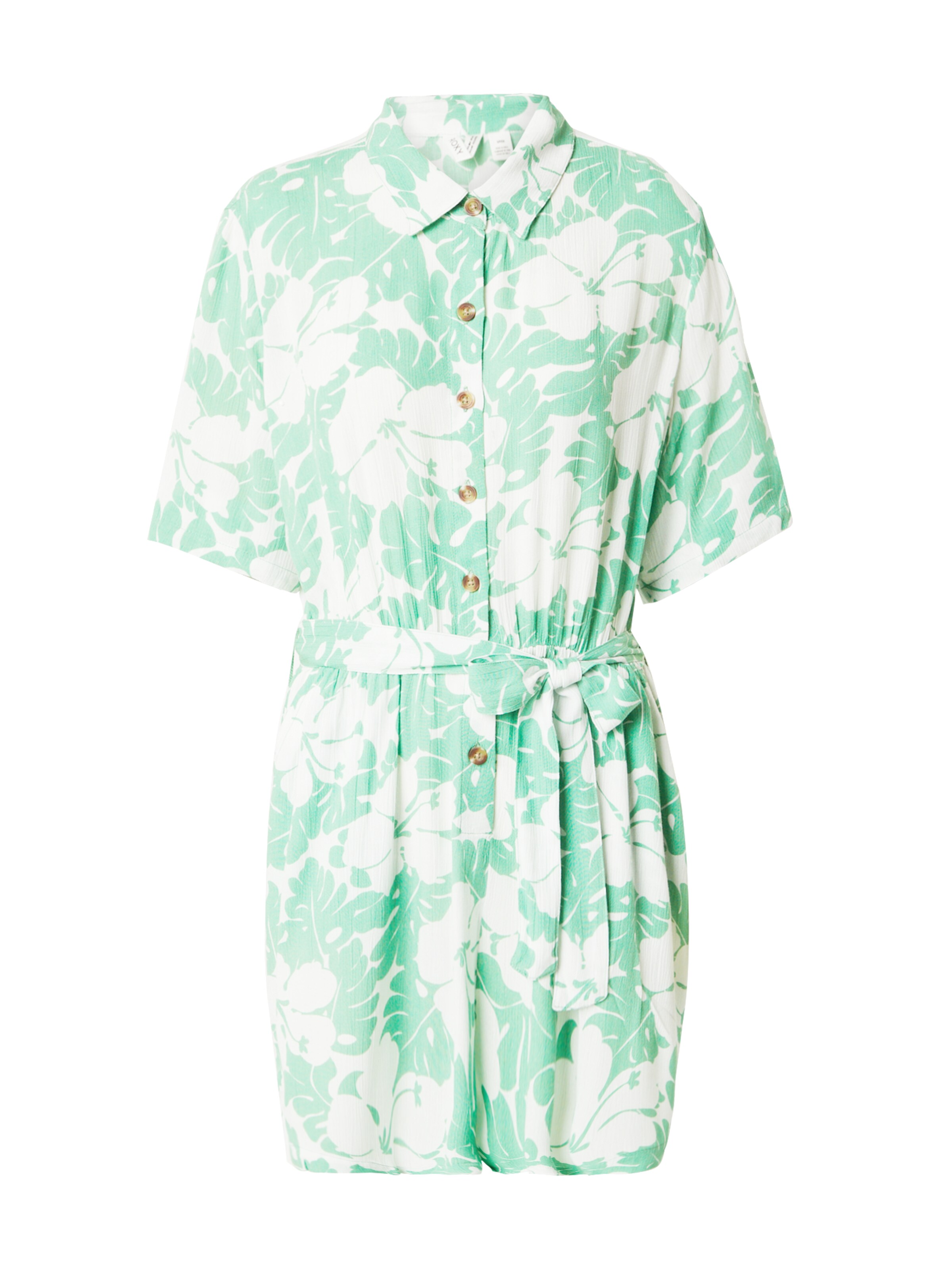 ROXY Košeľové šaty 'REAL YESTERDAY' - Zelená: predná strana