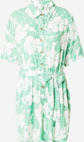 Robe-chemise 'REAL YESTERDAY' ROXY en vert : devant