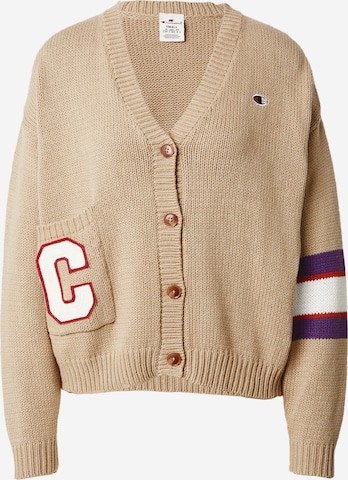 Champion Authentic Athletic Apparel Strickjacke in Beige: predná strana