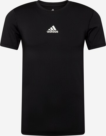 Maglia funzionale 'Techfit Compression' di ADIDAS SPORTSWEAR in nero: frontale