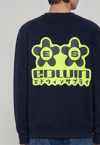 EDWIN Sweatshirt 'Sakura' in Blau