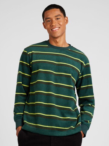 LEVI'S ® Sweatshirt 'Sherpa Crewneck Sweatshirt' in Green: front