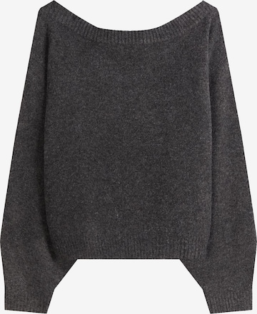 Bershka Пуловер в сиво: отпред