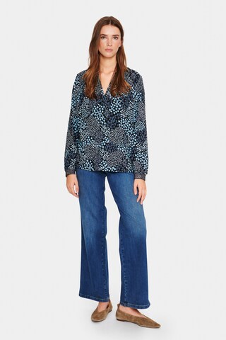 SAINT TROPEZ Blouse 'Pelé' in Zwart