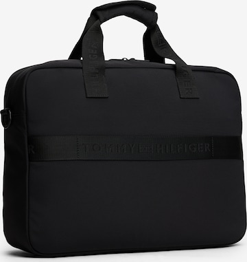 TOMMY HILFIGERTorba za laptop - crna boja: prednji dio