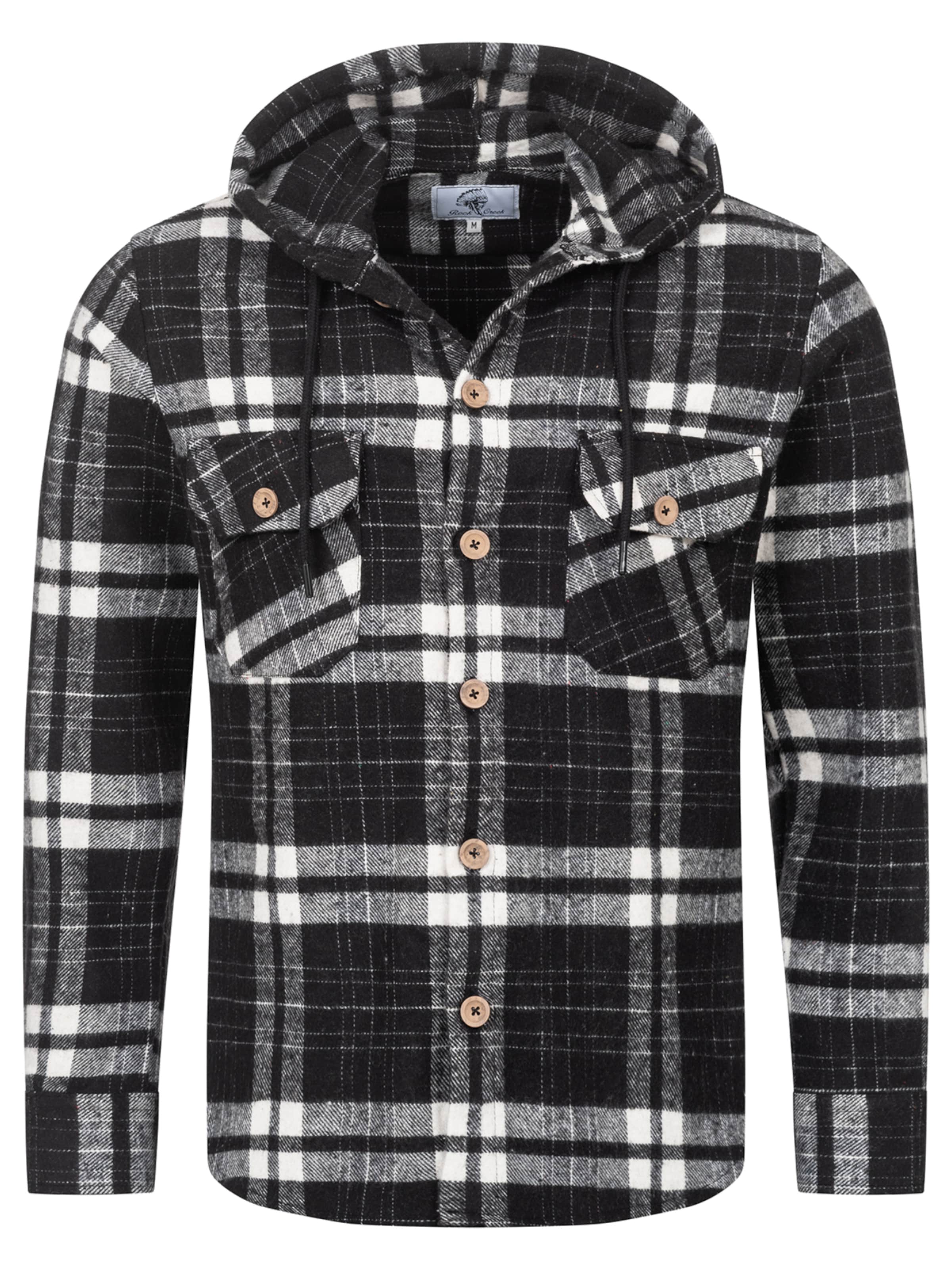 Rock Creek Hemd in Schwarz: Vorderseite