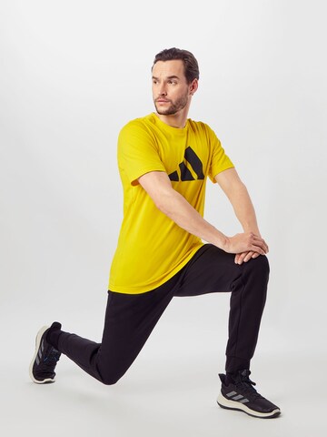 T-Shirt fonctionnel ADIDAS PERFORMANCE en jaune