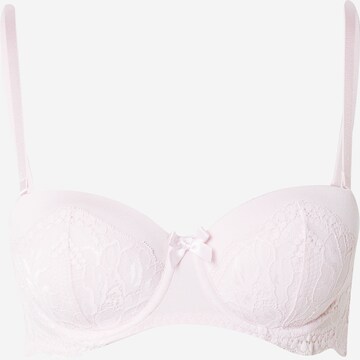 Hunkemöller Balconette Bra 'Kimberley' in Pink: front