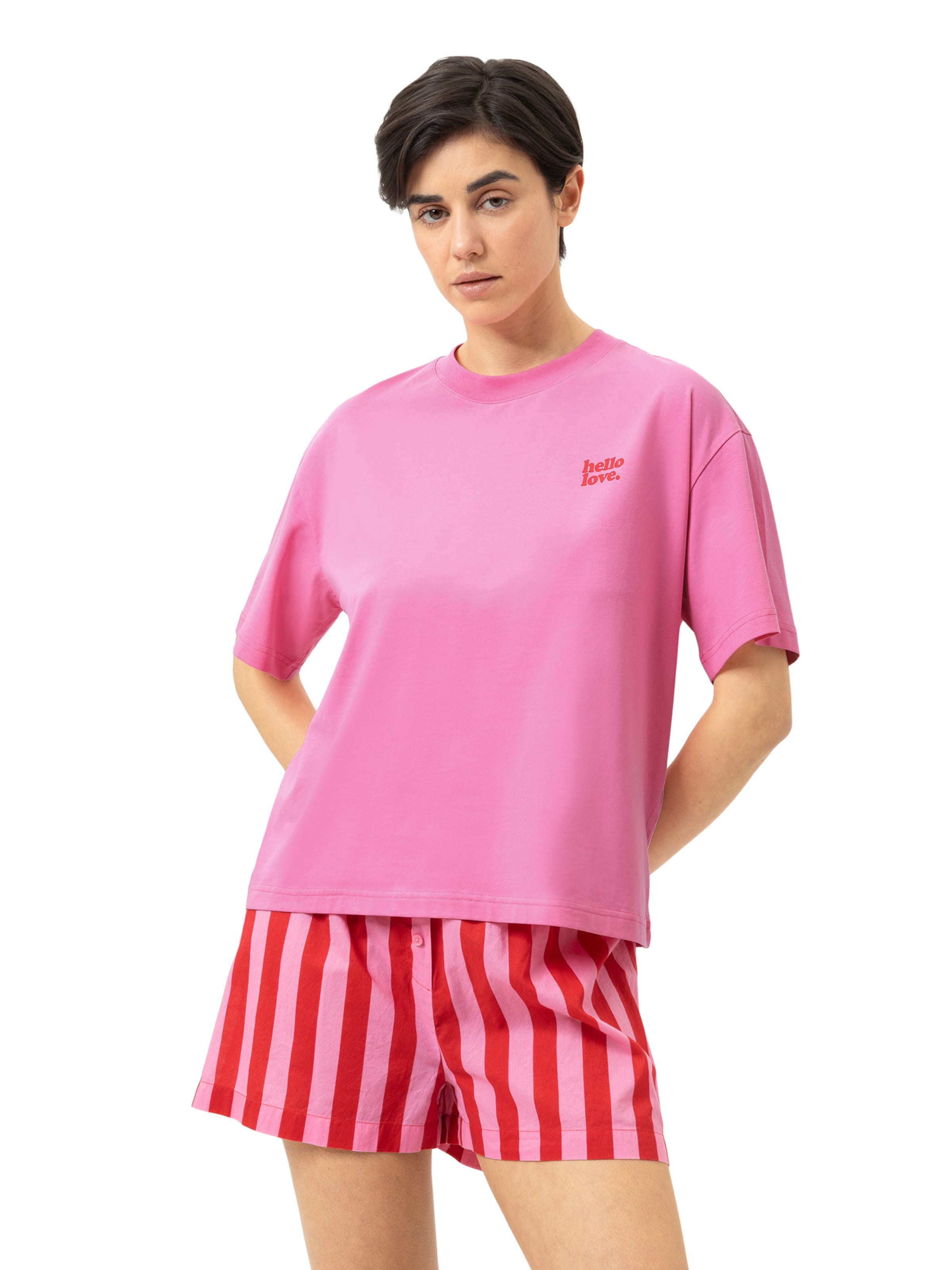 Mey T-Shirt 'Solid Love' in Pink: Vorderseite