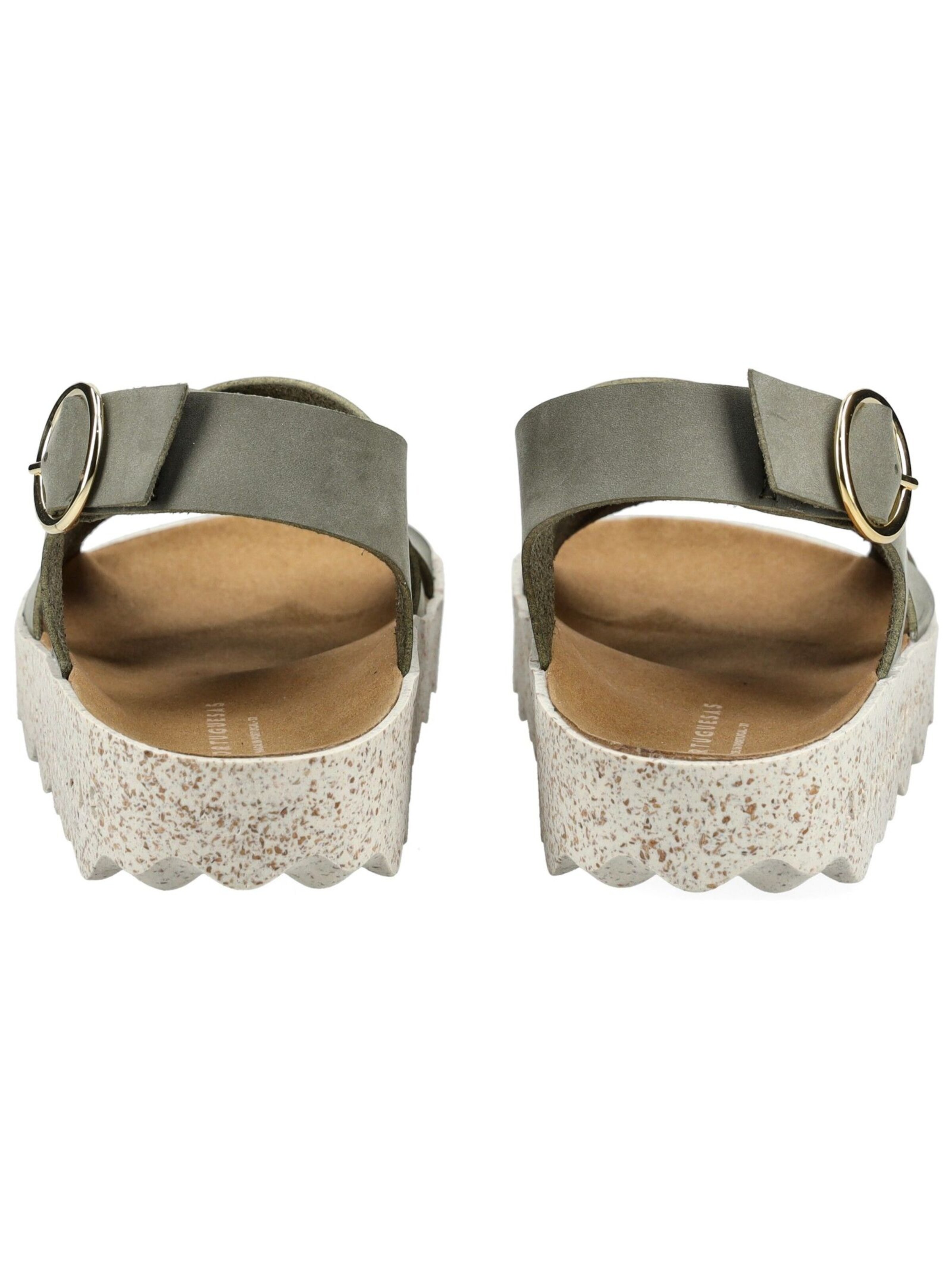 Asportuguesas Sandalen met riem in Groen