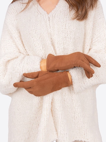 Gants 'Thea' Seasons of April en marron