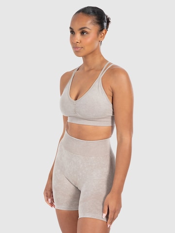 Bustier Haut de sport Smilodox en marron