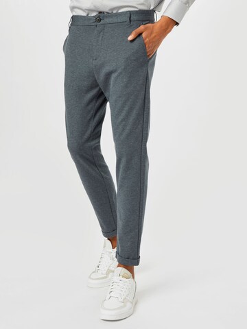 Lindbergh Slimfit Broek in Blauw: voorkant