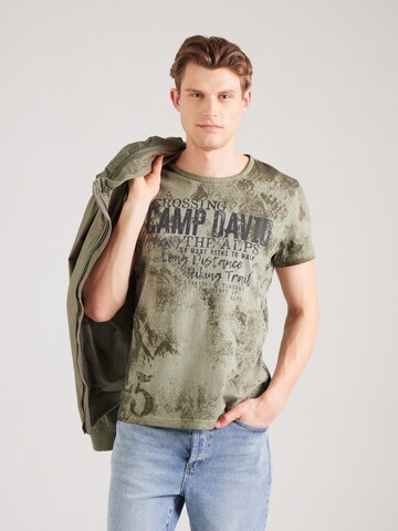 CAMP DAVID T-Shirt in Grün: Vorderseite