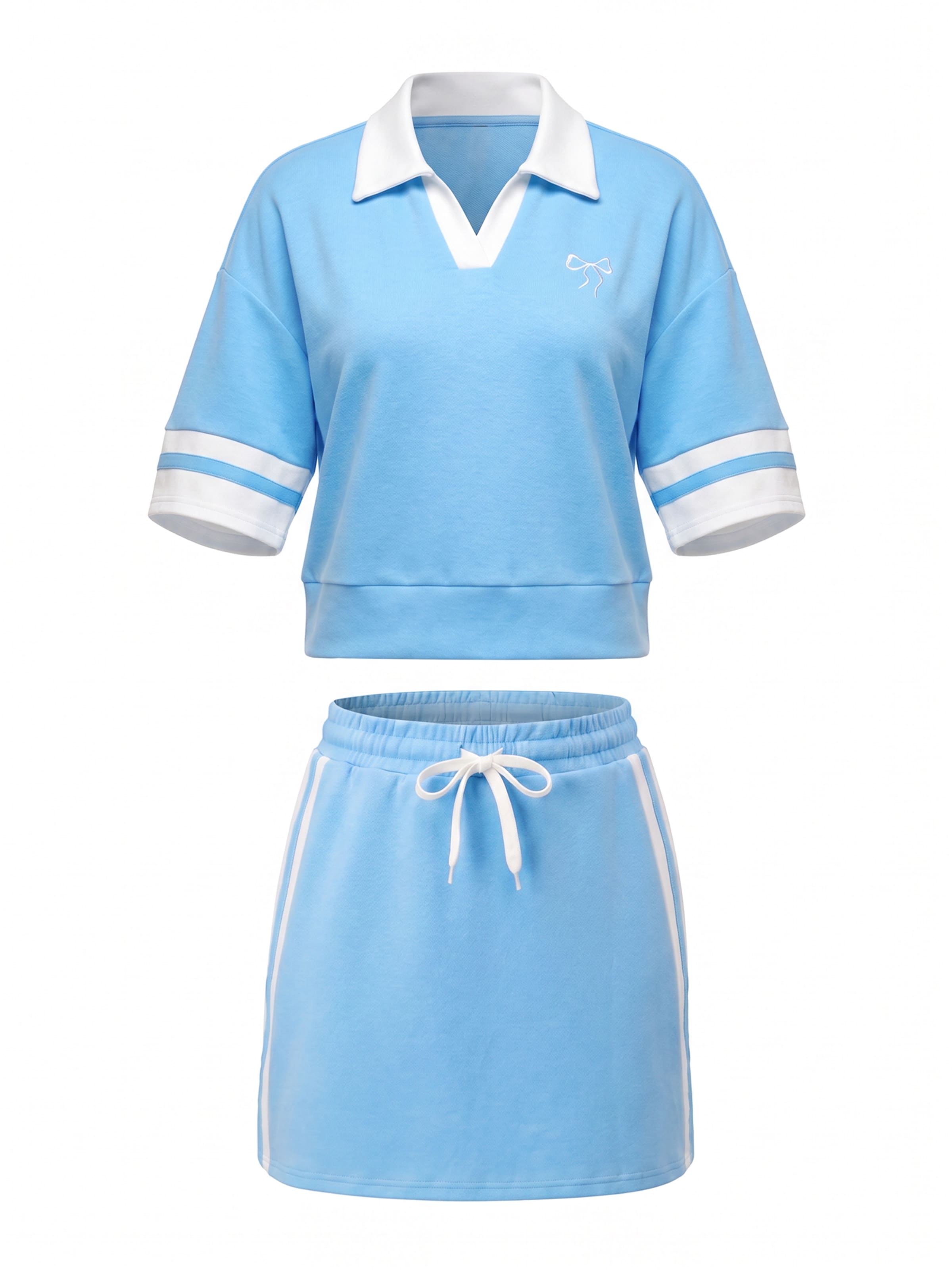 Imily Bela - Traje para estar en casa en azul: frente