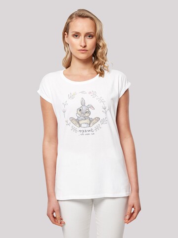 T-shirt 'Disney Klopfer Thumper Sweet As Can Be' F4NT4STIC en blanc : devant