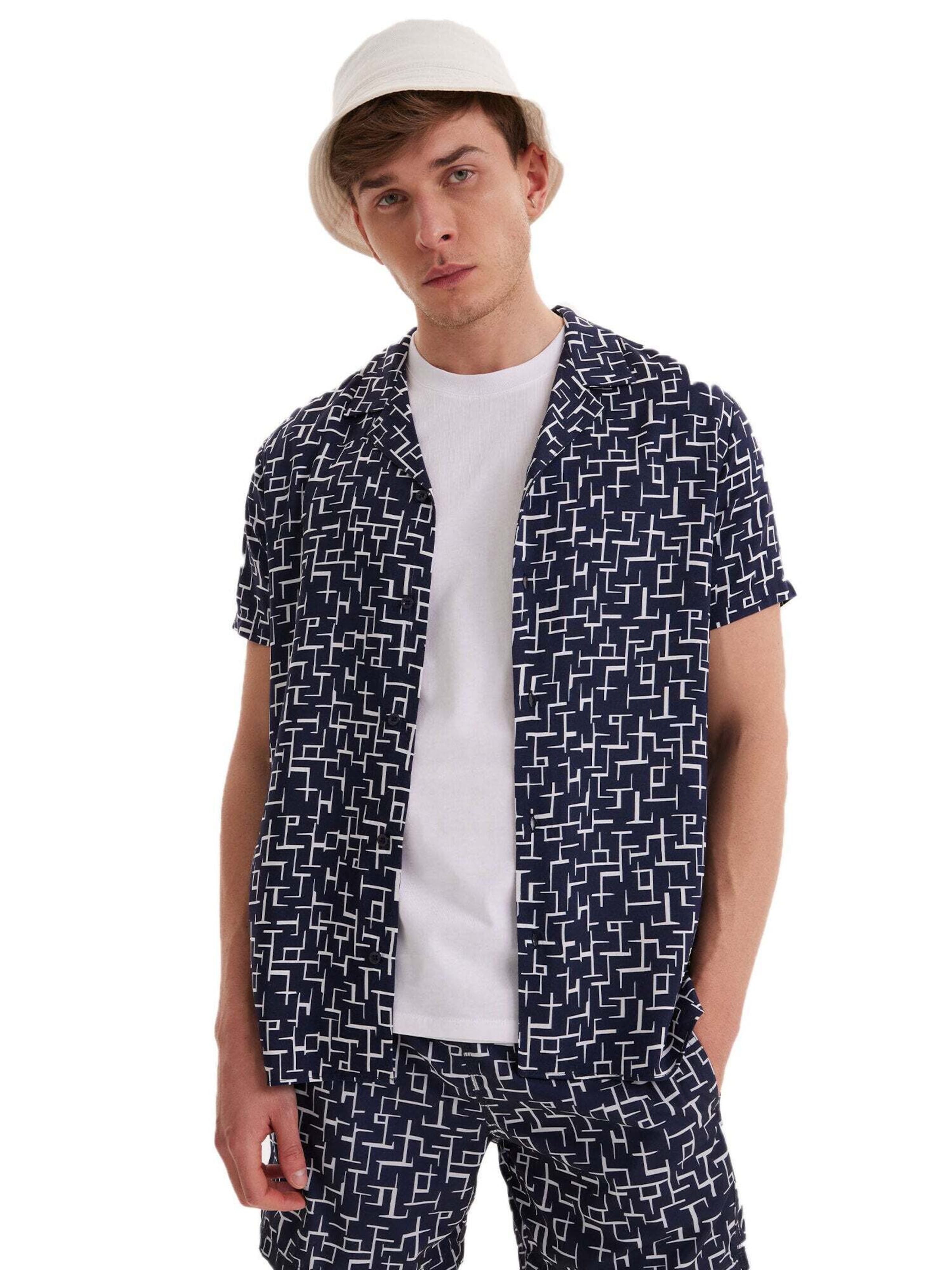 Fit confort Chemise 'Hawaii' WESTMARK LONDON en bleu : devant