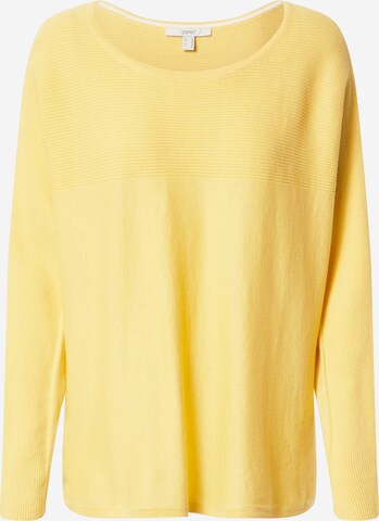 ESPRIT Sweter w kolorze żółty: przód