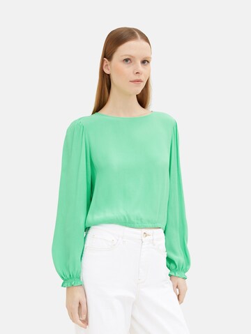 TOM TAILOR DENIM Blouse in Green