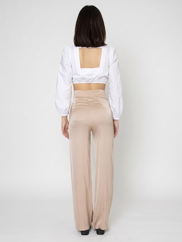 Baggy Pantalon 'Pantalone Corda' Alessia Santi en beige