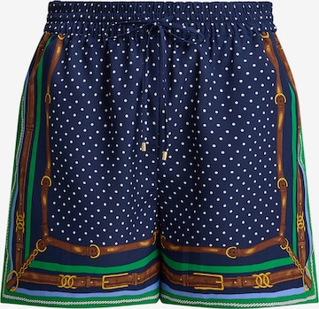 Lauren Ralph Laurenregular Hlače - plava boja: prednji dio