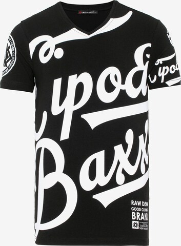 CIPO & BAXX Shirt 'CT635' in Zwart: voorkant