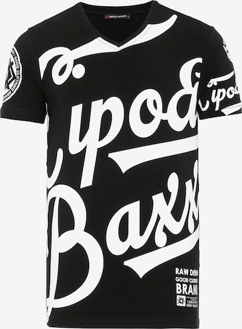 CIPO & BAXX Shirt 'CT635' in Zwart: voorkant