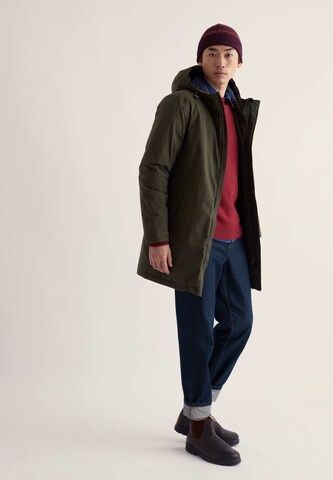 Seasalt Cornwall Between-seasons coat ' Gybe ' in Green