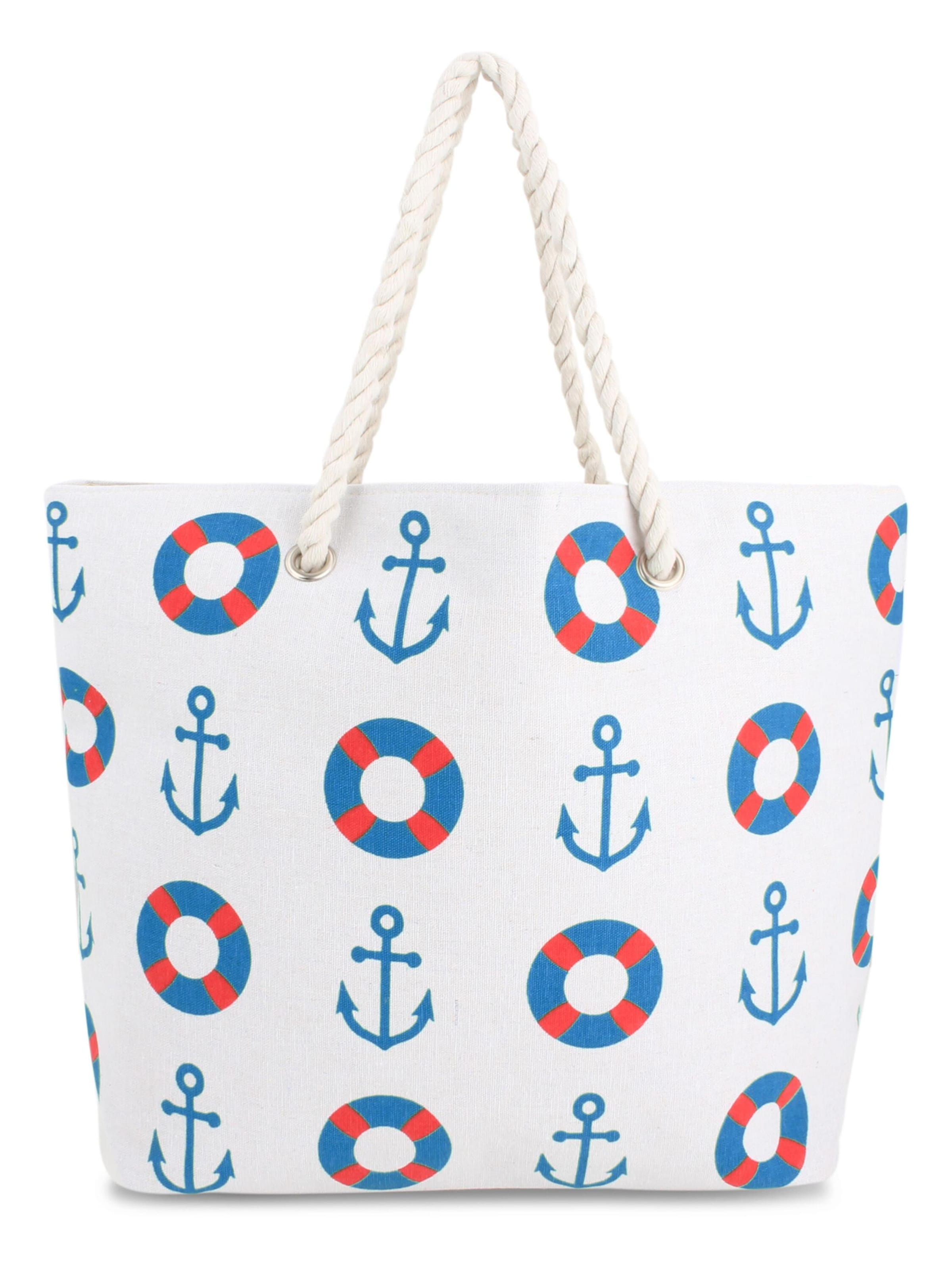 Sac de plage normani en bleu : devant