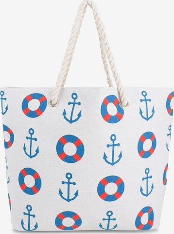 normani Beach Bag in Blue: front