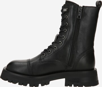 NEWD.Tamaris Lace-up bootie in Black